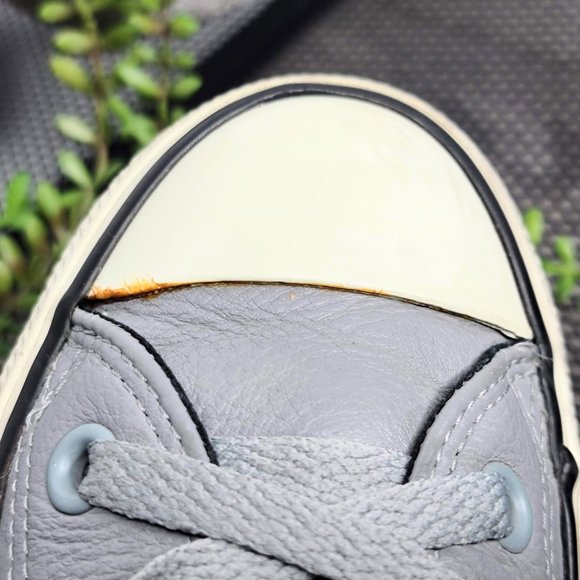 Converse All Star 2012 121986 Gray Leather Unisex Sneakers M-4/W-6 - Picture 9 of 11